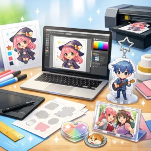 アクリルグッズデザインのコツと入稿サポート活用法