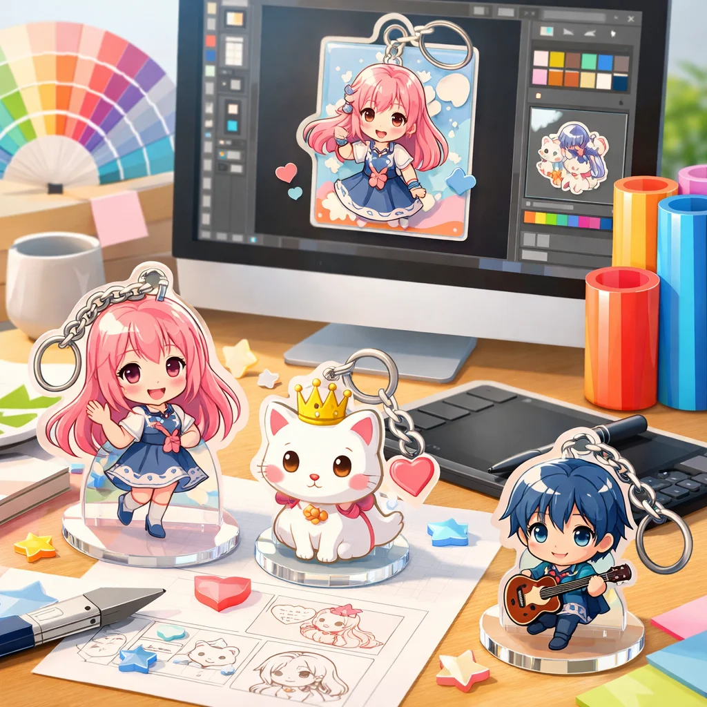 アクリルグッズデザイン入稿サポートの参考と成功事例